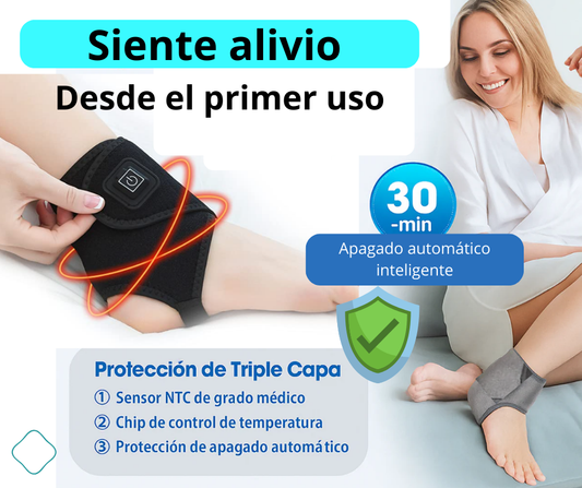 PhysioRelief™ - Tobillera Térmica de Compresión Avanzada