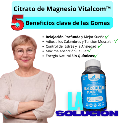Gomas Citrato Magnesio Vitalcom™: Tu Dosis Diaria de Vitalidad